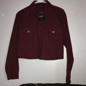 A Burgundy jacket